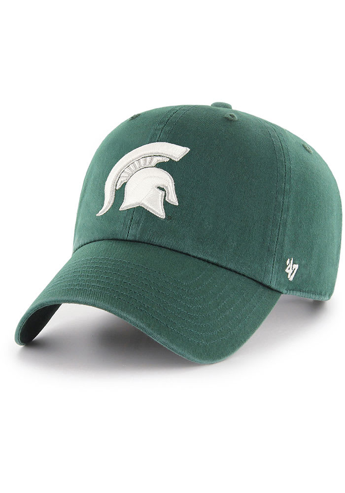 47 Michigan State Spartans Clean Up Adjustable Hat - Green