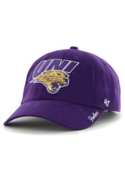 47 Northern Iowa Panthers Purple Sparkle Clean Up Womens Adjustable Hat