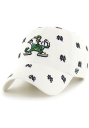 47 Notre Dame Fighting Irish White Confetti Clean Up Womens Adjustable Hat