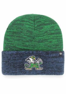 47 Notre Dame Fighting Irish Kelly Green 2T Brain Freeze Cuff Mens Knit Hat