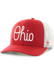 47 Ohio State Buckeyes Script Trucker Adjustable Hat - Red