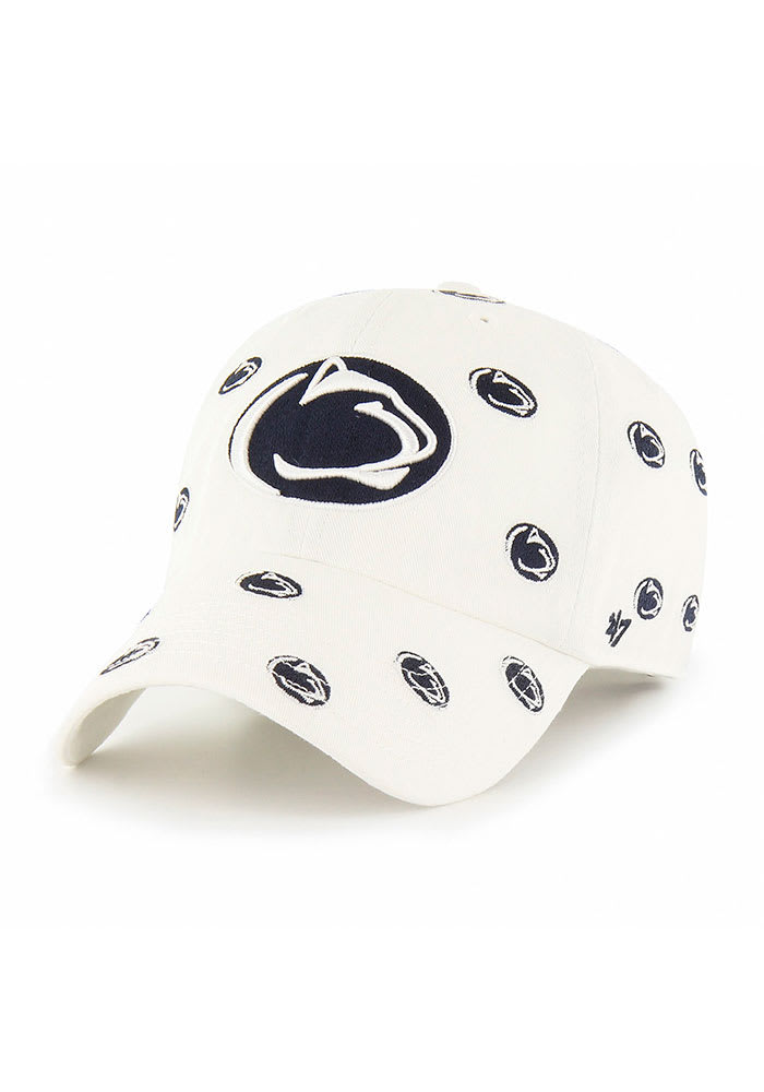 47 Penn State Nittany Lions White Confetti Clean Up Womens Adjustable Hat
