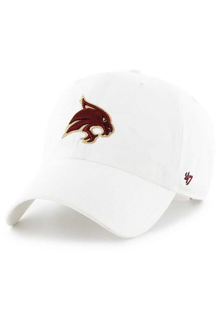 47 Texas State Bobcats Clean Up Adjustable Hat - White