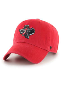 47 Texas Tech Red Raiders Clean Up Adjustable Hat - Red