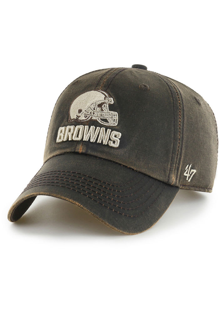 47 Cleveland Browns Oil Cloth Clean Up Adjustable Hat - Brown