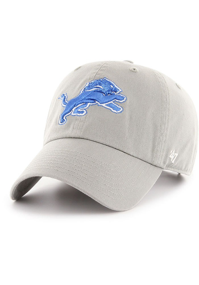 47 Detroit Lions Clean Up Adjustable Hat - Grey