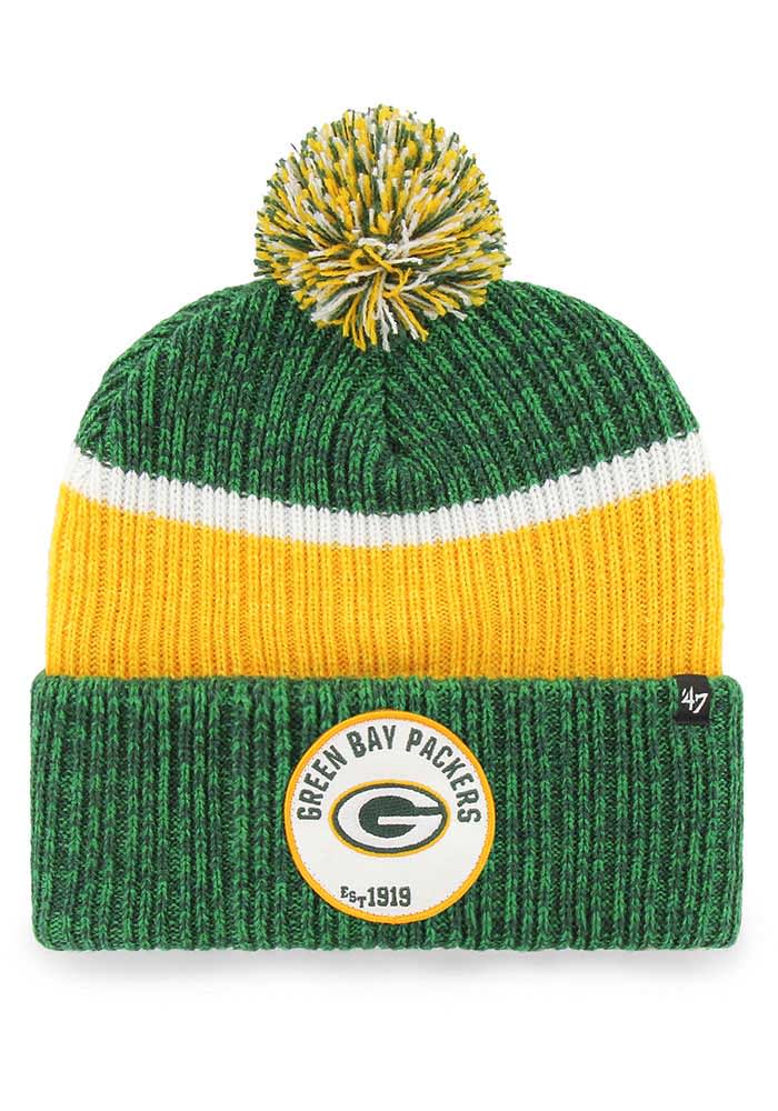 Green Bay Packers Sport Knit Cuffed Pom Knit Cap / Beanie – Green Bay Stuff