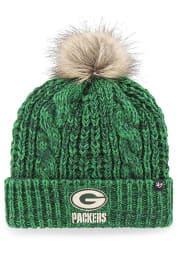 47 Green Bay Packers Green Meeko Cuff Womens Knit Hat