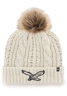 47 Philadelphia Eagles White Meeko Cuff Womens Knit Hat