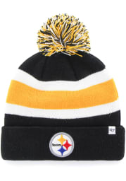 47 Pittsburgh Steelers Black Breakaway Cuff Mens Knit Hat