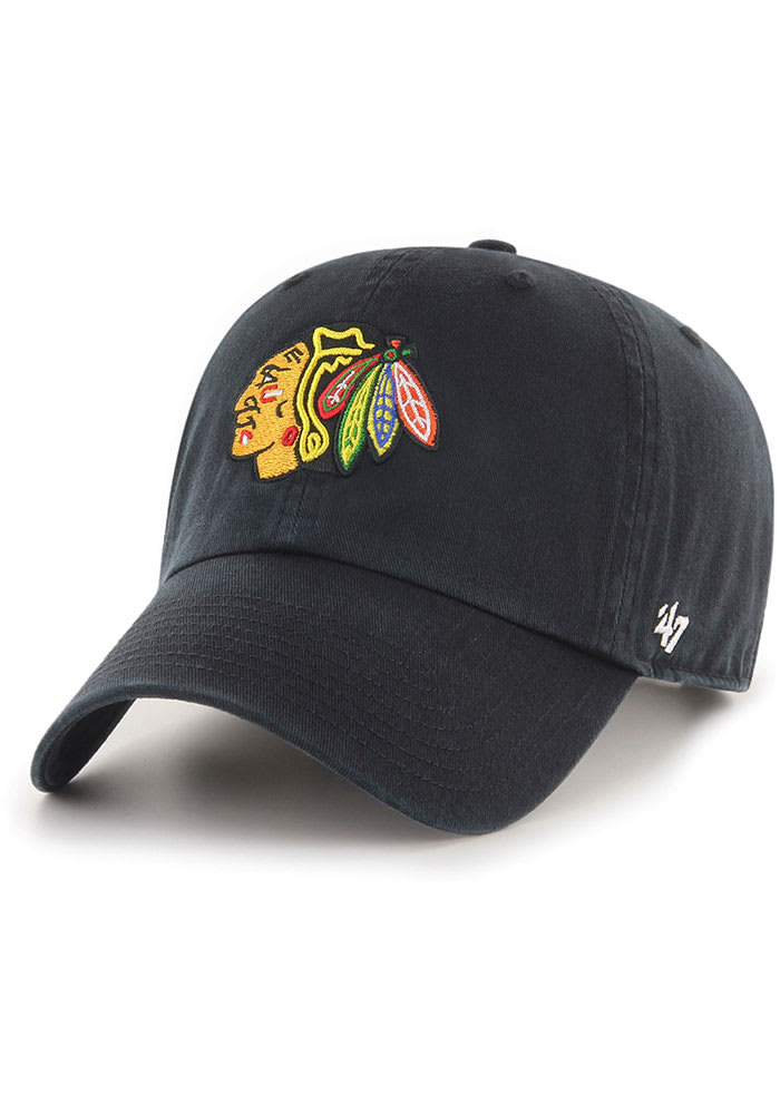 47 Chicago Blackhawks Clean Up Adjustable Hat - Black