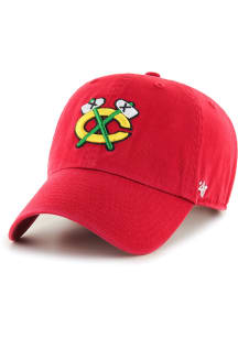 47 Chicago Blackhawks Clean Up Iconic Adjustable Hat - Red