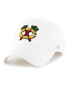 47 Chicago Blackhawks Clean Up Adjustable Hat - White