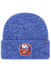 47 New York Islanders Blue Brain Freeze Cuff Mens Knit Hat
