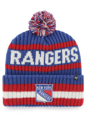 47 New York Rangers Blue Bering Cuff Mens Knit Hat