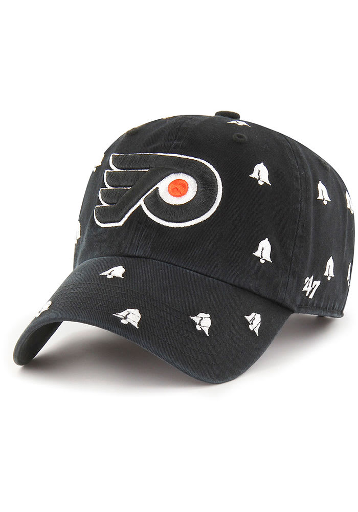 47 Philadelphia Flyers Black Confetti Clean Up Womens Adjustable Hat