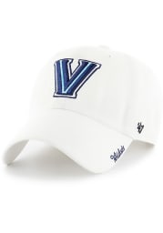 47 Villanova Wildcats White Miata Clean Up Womens Adjustable Hat