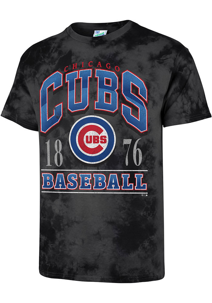 47 Chicago Cubs Black Vintage Tubular Short Sleeve Fashion T Shirt