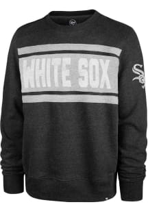 47 Chicago White Sox Mens Black Tribeca Crew Long Sleeve Fashion Sweatshirt