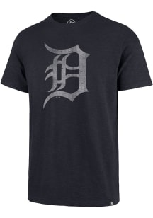 47 Detroit Tigers Navy Blue Grit Logo Scrum Short Sleeve Fashion T Shirt