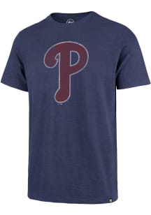 47 Philadelphia Phillies Blue Grit Logo Scrum Short Sleeve Fashion T Shirt