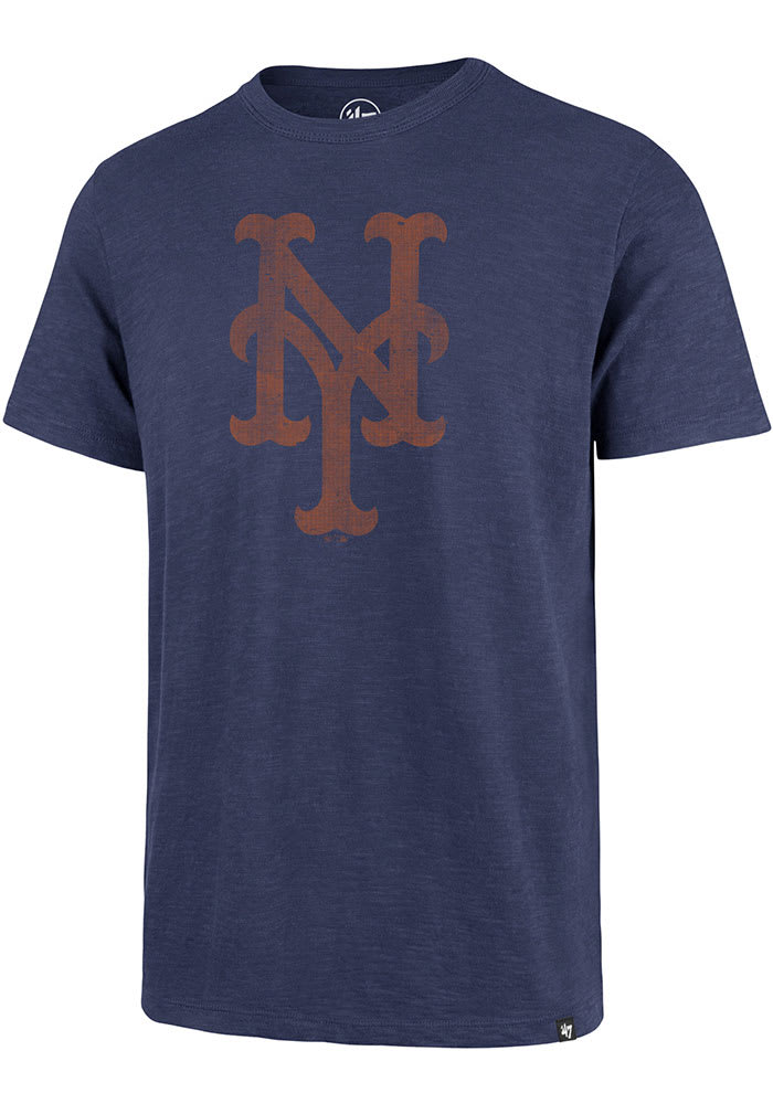 Women's New York Mets New Era Blue Team Stripe T-Shirt