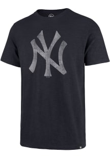 47 New York Yankees Navy Blue Grit Logo Scrum Short Sleeve Fashion T Shirt
