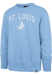 47 St Louis Cardinals Mens Light Blue ARCH GAME HEADLINE Long Sleeve Crew Sweatshirt