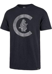 47 Chicago Cubs Navy Blue Grit Vintage Scrum Short Sleeve Fashion T Shirt
