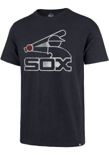 47 Chicago White Sox Navy Blue Grit Vintage Scrum Short Sleeve Fashion T Shirt