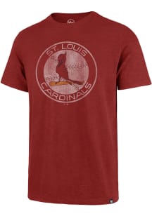 47 St Louis Cardinals Red Grit Vintage Scrum Short Sleeve Fashion T Shirt