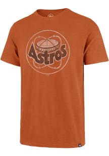 47 Houston Astros Orange Grit Vintage Scrum Short Sleeve Fashion T Shirt
