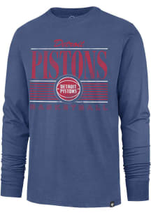 47 Detroit Pistons Blue Remix Long Sleeve Fashion T Shirt