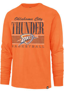 47 Oklahoma City Thunder Orange Remix Long Sleeve Fashion T Shirt