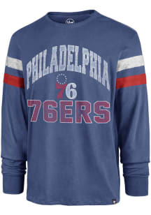 47 Philadelphia 76ers Blue Irving Long Sleeve Fashion T Shirt