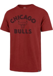 47 Chicago Bulls Red Double Back Scrum Short Sleeve Fashion T Shirt