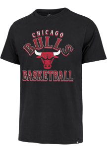 47 Chicago Bulls Black Overshadow Franklin Short Sleeve Fashion T Shirt