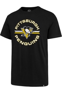 47 Pittsburgh Penguins Black ASSIST SUPER RIVAL Short Sleeve T Shirt