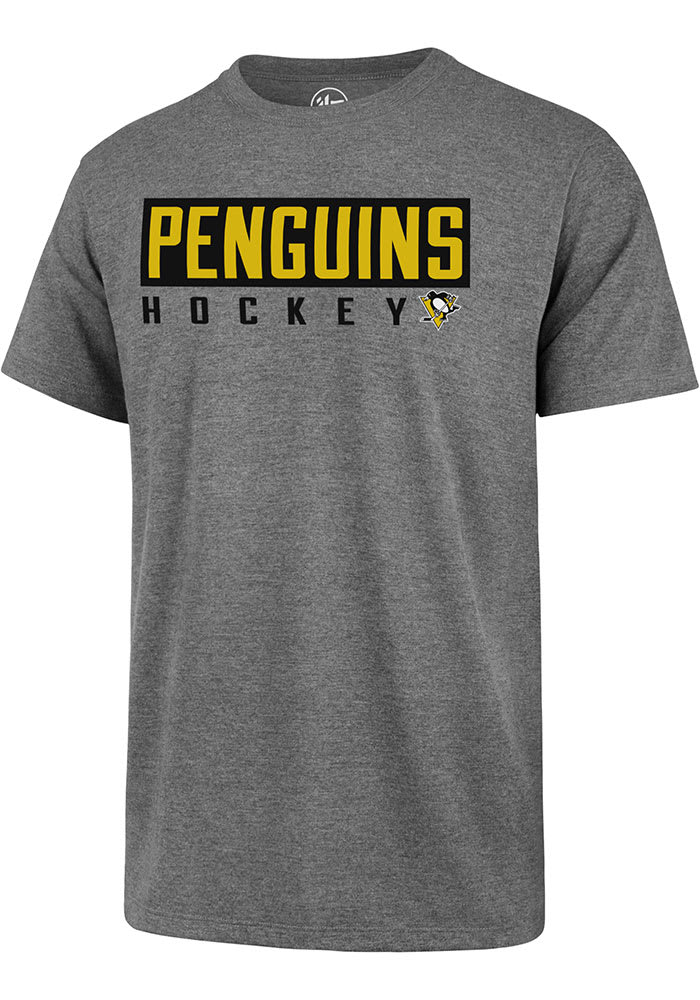 47 Pittsburgh Penguins Grey DUB MAJOR SUPER RIVAL Short Sleeve T Shirt
