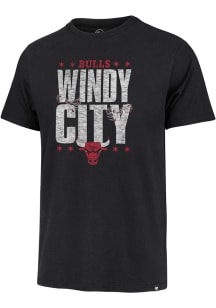 47 Chicago Bulls Black Regional Franklin Short Sleeve Fashion T Shirt