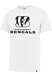 47 Cincinnati Bengals White Imprint Super Rival Short Sleeve T Shirt
