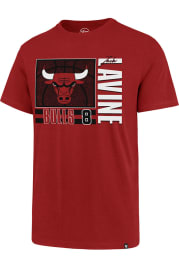 Zach LaVine Chicago Bulls Red Name And Number Short Sleeve Player T Shirt