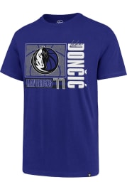 Luka Doncic Dallas Mavericks Blue Name And Number Short Sleeve Player T Shirt