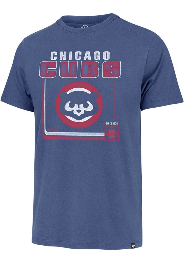 47 Chicago Cubs Blue Imprint Super Rival Short Sleeve T Shirt