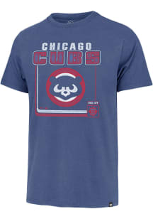 47 Chicago Cubs Blue Borderline Franklin Short Sleeve Fashion T Shirt