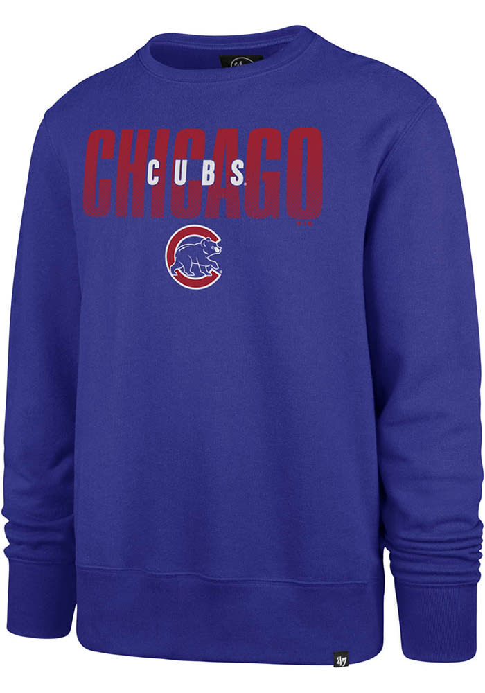 47 Chicago Cubs White 1969 Headline Crew Neck Sweatshirt Small
