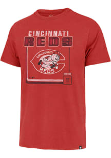 47 Cincinnati Reds Red Borderline Franklin Short Sleeve Fashion T Shirt