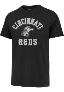 47 Cincinnati Reds Black Unmatched Franklin Short Sleeve Fashion T Shirt