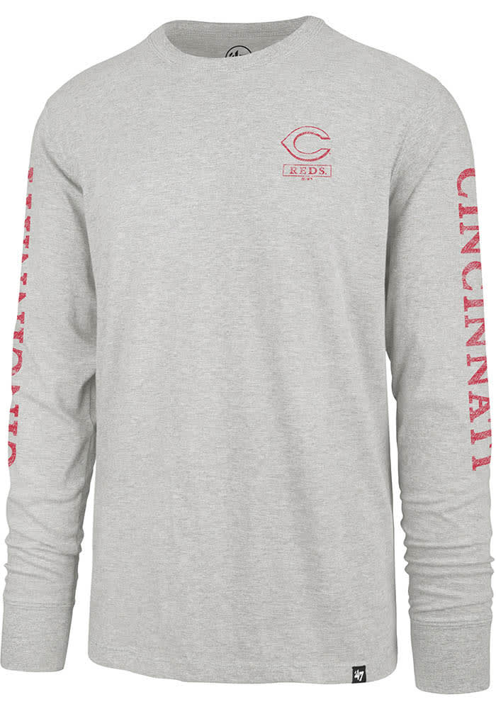 Men's Cincinnati Reds Grey Logo Legend T-Shirt