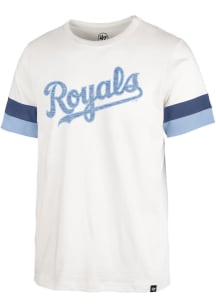 47 Kansas City Royals White Premier Wordmark Winslow Short Sleeve Fashion T Shirt